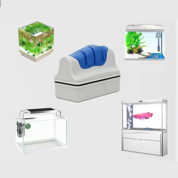 Nove Magnetne Aquarium Fish Tank Ščetke Plavajoče Čisto Stekleno Okno Alge Strgalo Čistilo Krtačo Plastičnih Goba Pribor Orodja