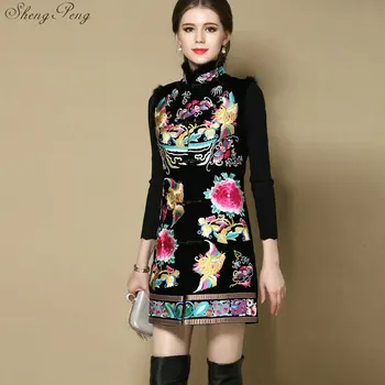 2019 Nove Etnične Oblačila kitajske tradicionalne obleke, majice za ženske ženski kitajske tradicionalne jopiči V1334