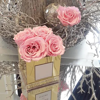 Ustvarjalni Dom Dekor Akril Ogledalo Cvet Polje Po Meri Večni Cvet Nakit Embalaža Polje Pregleden Rose Šatulji