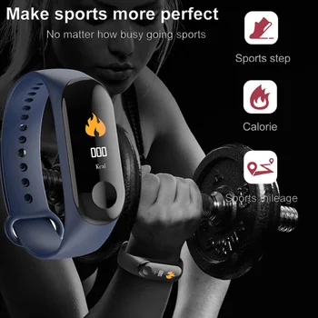 SHAOLIN Pametno Gledati Zapestnica Band Fitnes Tracker Barvni Zaslon za Šport Manšeta manšeta Bluetooth Za iPhone Xiaomi