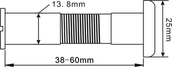 5.8 G Brezžični Vrata Luknjo Objektiva Kamere Čisto Medenina Material Vrat Kamere za 13,8 mm Premer 90 Stopinj VOA In 0.008 lux 720X480pix Ab