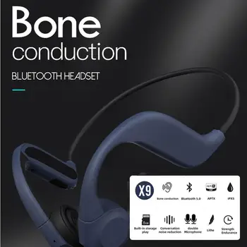 Kostno Prevodnost Bluetooth 5.0 Slušalke Brezžične Šport Telovadba Slušalke Na Ušesu z Mikrofon Nadzor Glasnosti za Pametni Telefon