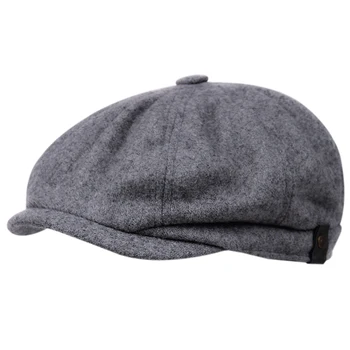 2020 nove zimske moške in ženske berets debel toplo bombaž prostem newsboy klobuk klasičnih ivy klobuk retro kamiondžija klobuk pozimi klobuk
