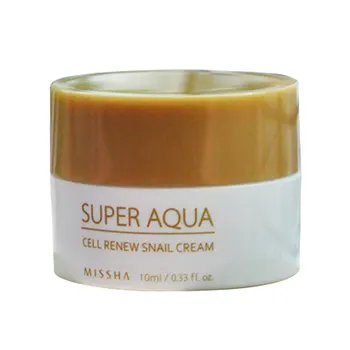 MISSHA Super Aqua Celice Obnavljajo Polž Smetane, 10 ml Vzorca*3pcs za Nego Kože Proti Staranju Aniti Gubam, Odstranjevalec