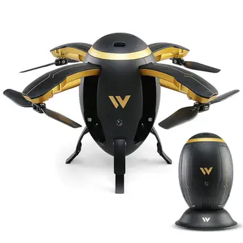 Najnovejši W5 2,4 GHz Zložljivi, ki Plujejo pod Jajce Brnenje WIFI FPV Zložljive Selfie Brnenje RC Quadcopter z 0,3 MP Kamero Višina Držite 3D Prezrcali