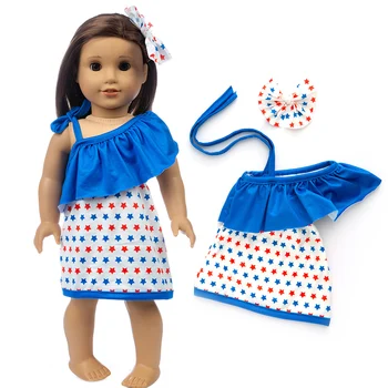 2020 Novo krilo, ki je nagnjena naj ustrezajo Primerni za American Dekle Lutka Obleko 18-palčna Lutka Božič Dekle Darilo(Samo prodajajo oblačila)