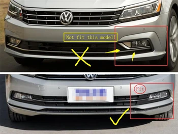 Yimaautotrims Prednji Meglenki Lučka Veke Obrvi Kritje Trim 2 Kosa Primerna Za Volkswagen Passat B8 2016 2017 2018 Kroma Styling