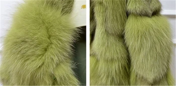 ženske zimske klasičnih pravi lisica krzno suknji toplo jakno dekle plašč lady suknjič suknji CT937-1