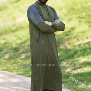 Arabski Islamski Oblačila Moških Jubba Thobe Muslimanskih Savdska Arabija Dolge Plašče Tam Kaftan Dubaj Tradicionalna Oblačila Nigerija Pakistanski Obleko