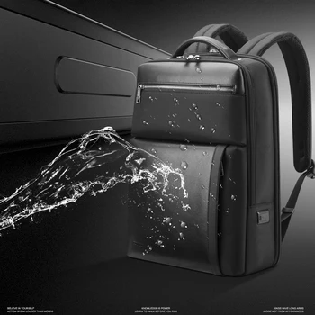 BOPAI Laptop Backpack 15.6 Inch Moških Buisiness Vodo Nepropustno Skrite Anti-Theft Zadrgo, Backpacking Trip Polnilnik USB Moški Vrečko