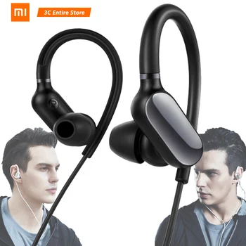 Original Xiaomi Mi Športne Slušalke Mini Bluetooth 4.1 Brezžični S Mikrofon Mic Vodotesne Slušalke Za Pametni Telefon Na Uho Kavelj