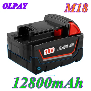 18V 12800mAh Li-ion Baterija za Orodje Milwaukee M18 48-11-1815 48-11-1850 2646-20 2642-21CT Repalcement M18 Baterije