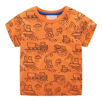 VIDMID Poletje Otrok otroka Otroci Fantje T-Shirt Bombaž Risanka živali dinozaver Baby Fantje Kratek Rokav t-Majice oblačila