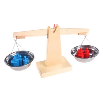 Lesene Montessori Matematika Materiali Bilance Obsega Sklop Predšolske Izobraževalne Učenje Igrače Za Otroke Juguetes Brinquedos MH1064H