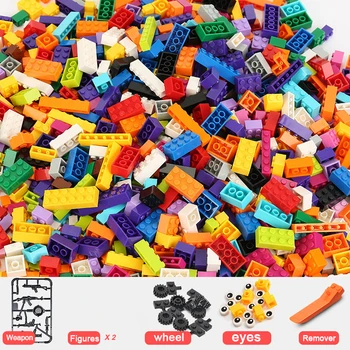 1000pcs DIY gradniki debele številke model opeke opeka, bloki igrače set za otroke