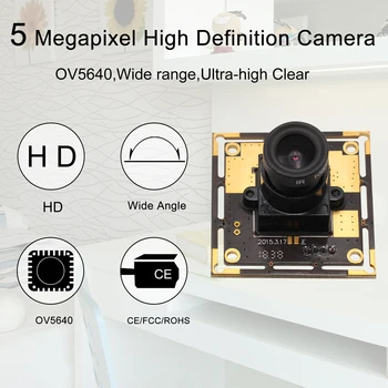 5MP CMOS OV5640 MJPEG &YUY2 HD Prost Gonilnik Mini Webcam kamero USB modul za Bankomat ,POS Varnost