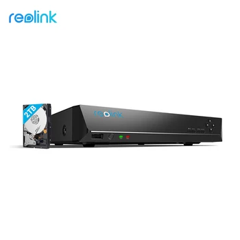 Reolink 8ch DVR za Reolink 4MP/5MP/4K ip kamero P2P 24/7 H. 264 Video Snemalnik 2TB HDD RLN8-410 NVR