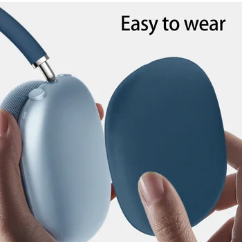 Mehko TPU Silikon Zaščitni Rokav Primeru Kožo Kritje za AirPods Max AirPodsMax Res Brezžične Slušalke Shockproof Anti-slip Case