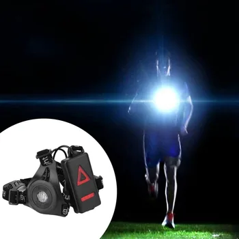 1200lm XPE Šport na Prostem, ki Teče Luči Q5 LED Noč zapored Svetilka Opozorilne Luči USB Charge Prsih Lučka Bela Svetloba Baklo