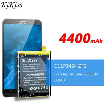 Original KiKiss Baterije C11P1424 Za Asus Zenfone 2 Baterija ZE551ML ZE550ML 5.5 palčni Z00AD Z00ADB Z00A Z008D Baterijo Telefona +Orodje