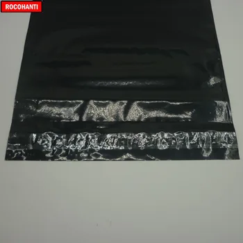 100x Meri Natisnjene Plastične Pošta Vrečko nosilne Vrečke Sijajni Črni Barvi Poli Mailer, Darilne Vrečke S svojim Logotipom