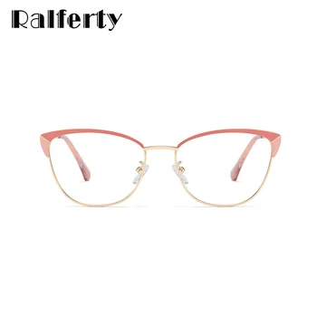 Ralferty Cat Eye Glasses Okvir za Ženske Kovinski Eyeglass Okvir Jasno Anti Modra Kratkovidnost Optični Recept za Očala Oculos De Grau
