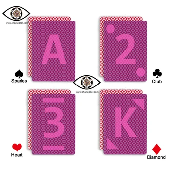 QEACHI Anti Goljufija Poker za Kontaktne Leče Plastičnih Stranka Magic Trick Krova Nepremočljiva Pokerstars Igre Označeni Igranje Kart