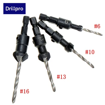 Drillpro DB-C2 4 Kos Tesarstvo Grezilo Drill Bit Set za Obdelavo Lesa Orodja Za Mizarje Kabinet Pohištvo
