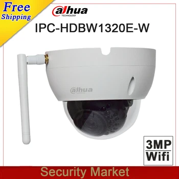 Original dahua angleški različici IPC-HDBW1320E-W 3MP IR Mini Dome kamer CCTV IP wifi brezžični DH-IPC-HDBW1320E-W