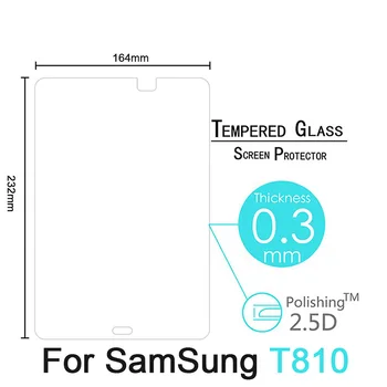 HD Kaljeno Steklo Za Samsung Tab Galaxy S2 9.7 palčni T810 T813 T815 T819 Tablet Zaščitnik Zaslon 2.5 D Premije Zaščitno folijo 9H