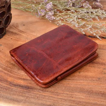 EUMOAN Retro modeli Novo ročno original moška denarnica moška prva plast olja, vosek usnjena moška denarnica