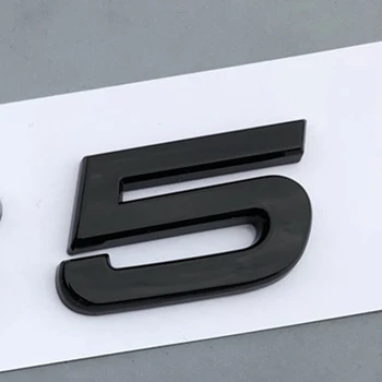 Pismo Število Simbol za Audi S R S3 S4 S5 S6 S7 S8 RS3 RS4 RS5 RS6 RS7 RSQ3 RSQ5 RSQ7 TTS TTRS Avto Styling Trunk Značko Nalepka