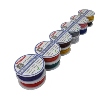 48m UL 1007 22AWG 6 barve Mix Paket 1 ali Paket 2 Spool Električne Žice Kabel Linije Letalskega prevoznika, Bakra, Pocinkane PCB Žice, Žice, RoHS