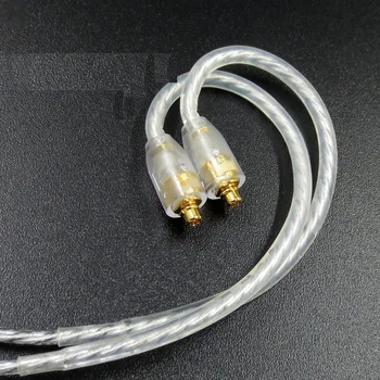 2,5 mm MMCX Silver Plated Slušalke Bilance Kabel za AK240 Shure SE215 535 UE900 HI-fi Slušalke Nadgradnjo Skladu 1,2 M
