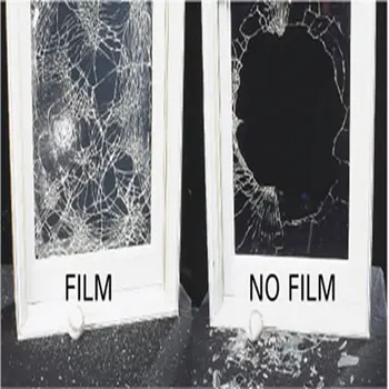 Velikost po meri za Varnost in Varnost Jasno Okno Film Razbila-Dokazilo Windows Stekla Za Javne prostore 2mil Debeline Spusti-Dostava