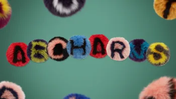2019 Zimski Modni Teden ABC angleške abecede urok barvo las žogo okraski na debelo po meri