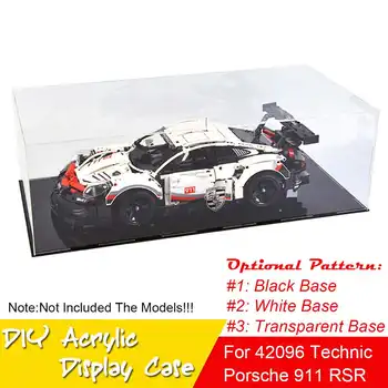 DIY Akril Zaslon Primeru Samo-Namestitev Jasno Kocko Polje Za LEGO za Porsche 911 GT3 RS za Bugatti 42056 42096 42083 Opeke Igrača