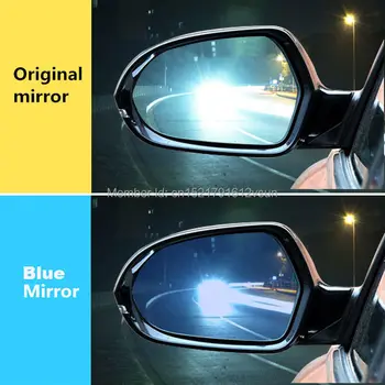 SmRKE 2Pcs Za Citroen C5 Rearview Mirror Modra Očala širokokotni Led smerokaze svetlobe Moč Ogrevanja