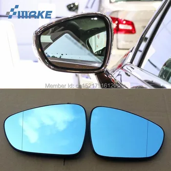 SmRKE 2Pcs Za Citroen C5 Rearview Mirror Modra Očala širokokotni Led smerokaze svetlobe Moč Ogrevanja