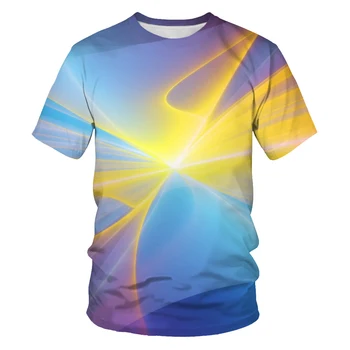 2020 novo 3d print majica s kratkimi rokavi kul žogo vzorec kratkimi rokavi moški majica s kratkimi rokavi O-ovratnik visoko elastična hip-hop priložnostne ulične T srajce