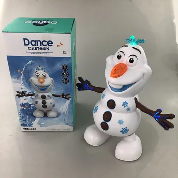 2020 Nove Disney Zamrznjeno 2 elsa Ples Olaf Glasba Igrače Kawaii Lahkih Električnih Risanka Snežaka Lutka otroci Božično Darilo za Rojstni dan
