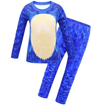 Otroci Sonic Hedgehog Kostum Otrok Igra Lik Cosplay Halloween Kostumi za Otroke Cosplay Kostume Fantje Vzročno Obleke