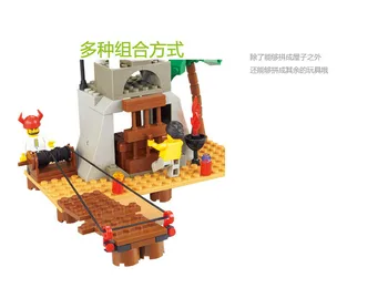 0278 142pcs Pirat Majhen otok Konstruktor Model Komplet Bloki Združljiv LEGO kock Igrače za Fante, Dekleta, Otroci, Modeliranje