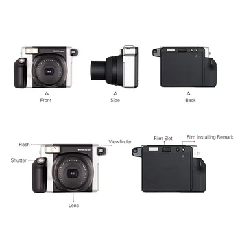 Fujifilm Instax WIDE300 Filmsko Kamero Instant Film, Širok Format Slike z Baterijo Zapestje Trak + 20 Listov filmov Božično Darilo