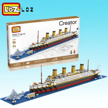 LOŠKI gradniki Igrače RMS Ladje Titanik 3D gradnikov Igrača Ladjo Titanik 3D Model Izobraževalni Kviz Darilo Igrača za Otroke