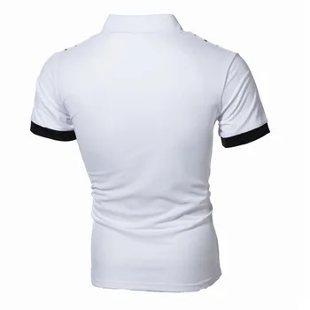 Poletje 2021 Novi Moški Golf Majica Priložnostne Moda Čiste Bombažne Majice Z Reverji Klasičnih Poslovnih Čiste Barve, Kratek Rokav Vrhovi