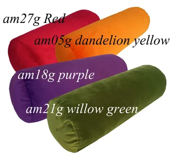 Am21g ( Prodajajo Samo Pokrov ) Zelena Rumena Rdeča Pueple Krog Okrepitev Žamet Vratu Roll Joga Blazine Pokrov Blazino pokrov