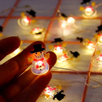 Božič Niz LED Luči Daecorative Pravljice Svetlobo na Prostem Božič Razsvetljavo Božič Santa Claus LED Lučka Garland za Dom Dekor
