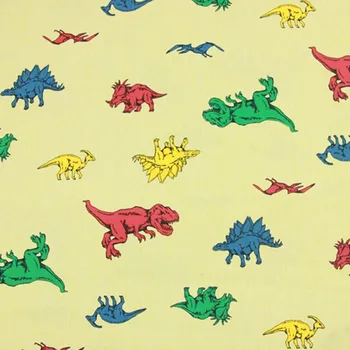 Pol Metra Bombaž Dinozaver Tiskanja Tkanine Ročno DIY Oblačilo Obleko Otrok Krpo Bombaž T605