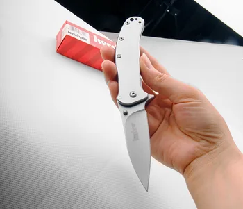 Kershaw Majhen Zložljiv Nož Bela Visoki Kakovosti EOS Žepni Nož 8cr17 Fiksno Rezilo Gospodinjski Darilo Peeling Multi-Funkcijo Orodje